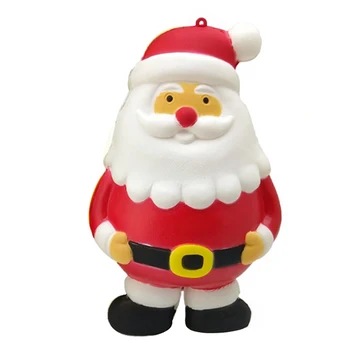 Нов Kawaii Санта Клаус Мек Бавно се Издига Леко Ароматизирани Сжимающий Играчка Телефон Колани За Облекчаване на Стреса Забавен за Децата Коледен Подарък