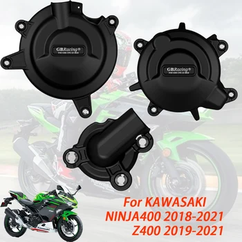 Нова Защитния Капак на Двигателя на Мотоциклет ЗА Kawasaki NINJA 400 2018-2022 2020 2021 Z400 2019-2022 GB Комплект Капачки Състезателен Водна Помпа