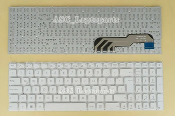 Новата латинска испанска Клавиатура Teclado За лаптоп ASUS X541 X541N X541NA X541NC X541S X541SA X541SC, Бял без рамка