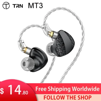 Нови Висококачествени Слушалки TRN MT3, имота са от двукамерна дограма Динамични слушалки в ушите От С Сплав с Магнит N52, Монитор За BAX EMA Kirin ST5