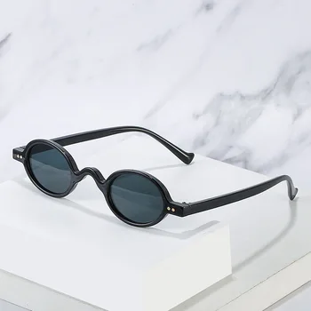 Нови Малки Кръгли Vintage Слънчеви Очила Дамски Маркови Дизайнерски Модерни Дамски Слънчеви Очила Ретро Пънк Нюанси На Ноктите Oculos De Sol