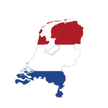Нови интересни Автомобилни Стикери Холандия Холандия Флаг Карта Мотоциклет Етикети Покриване на Драскотини Водоустойчив PVC 11 см X 13 см