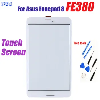 Новост За ASUS Fonepad 8 FE380 FE380CG FE380CXG FE8030CXG K016 Сензорен Екран Дигитайзер, Стъклен Панел Подмяна на бял + Безплатни инструменти