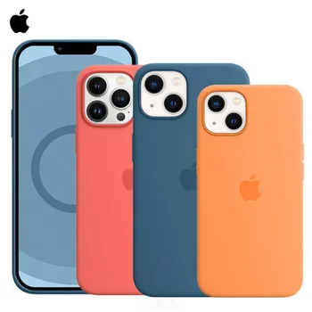 Оригинален Apple Magsafe Течен Силиконов Магнитен Калъф За iPhone 13 12 Pro Max 13 Mini Case Безжична Зареждане Защита От Падане на Кутията