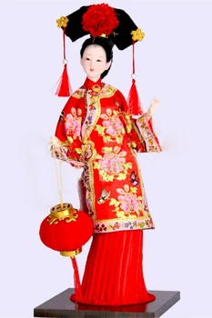 Отлична Източна кукла-Бройдер, Стара китайска статуетка на принцеса на династия Цин