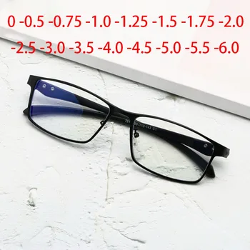 Очила за късогледство в метална рамка, Мъжки и Дамски очила с готови лещи-хамелеонами, Очила по рецепта -0,5 -0,75 -1,0 от -2 До -6