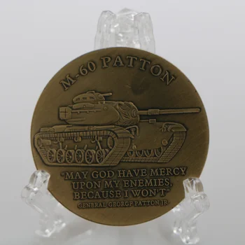 Петно от Армията на САЩ M60 Патън Танк Възпоменателна Монета Начална Станция на Оръжие Антични Позлатен Колекция от Монети на Едро