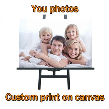 Потребителски вашите снимки в платно Потребителски щампи Водоустойчив пръски печат на плакати и щампи по Поръчка на вашите снимки Начало декор без рамка