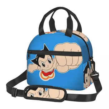 Преносим Изолиран Топлинна Обяд-Бокс Bento Astro Boy Мультяшная Чанта За Съхранение На Пикник, Чанта За Обяд