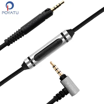 Проводна Линия POYATU От 3,5 мм До 2,5 м аудио кабел За AKG K361 Кабел За слушалки Ремонт Обновяване на Кабели С Дистанционно Микрофон За iPhone Andriod