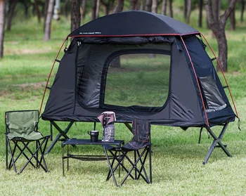 Просто палатка! Сгъване с Земята Туризъм легло за спане, една Палатка за къмпинг, Палатка за къмпинг, Палатка за къмпинг, построена в яслите или използвани по отделно