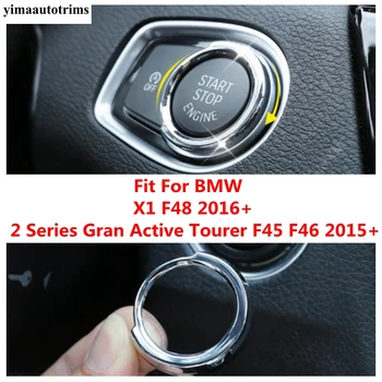 Пръстен за пускане и спиране на двигателя, Бутон за Включване на Системата, Тампон за BMW 2 series Gran Active Tourer F45 F46 2015-2019 / X1 F48 2016-2021