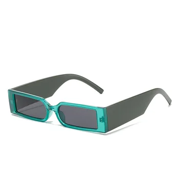 Пънк Правоъгълник Vintage Слънчеви Очила За Жени и За Мъже Модни Слънчеви Очила Steampunk Нюанси Очила Личност UV400 Gafas De Sol Mujer