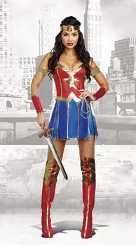 Размер M -2XL, Женски Секси Чудо-костюм на Супергерой, Филм, Лигата на Справедливостта, Даяна, Принц, Cosplay, Фанатское Рокля