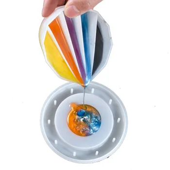 Разпределителните Чаша Силиконови Мерителни Чаши за Смесване на Цветове за Тонизиране Прием на Ръчно изработени UV Епоксидна Смола Занаяти Инструменти За Изработка на Бижута