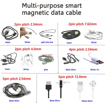 Разстоянието между центровете на Магнитни Зарядни кабели 1 бр. 2.54/7.62/4.0 Зарядно сила USB магнит Suctio за уреда гледате телефона апаратура мадами умно