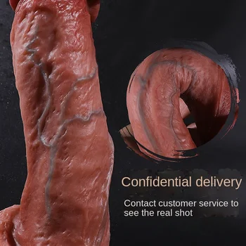 Реалистичен силиконов изкуствен пенис дамски течна силиконова мастурбация външен пенис кожа, съзнателни отлична стимулация на клитора