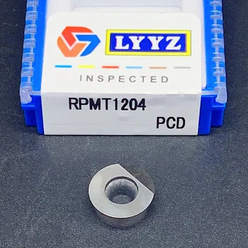 Режещо острие режещ инструмент кръгли фрезоване плочи RPMT1204 ППР CBN с ЦПУ за алуминиева стомана