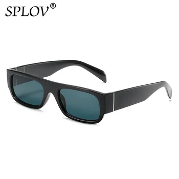 Ретро Малки Правоъгълни Дамски Слънчеви Очила Мъжки Модни Нюанси на Шампанско Лилави Очила Черни Модерен Квадратен Gafas De Sol UV400