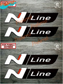 Самоличността на Автомобили Стикер Vinyl Стикер NLine за Автомобил, Мотоциклет Броня, Каска, Състезателен за N Line Hyundai Стикер PVC