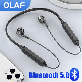 Слушалки Олаф С Шейным Ръб Bluetooth 5,0 Безжични Слушалки Bluetooth TWS Слушалки Водоустойчива Спортна Слушалки Микрофон С Шумопотискане