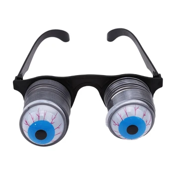 Смешни Очила с Выпадающими Глазными Ябълки, Хелоуин Страшни Вицове Очила Унисекс Играчка