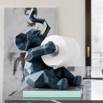 Статуя на животно Занаят, Държач За Тоалетна Хартия с Маса за хол, офис, ресторант подвесная хартиена фигурка на Слон/елен начало декор