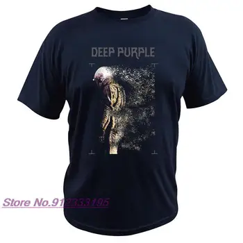 Тениска на Deep Purple с Нов албум Профучавам! Тениска на Английската Рок-група EU Размер 100% Памук Модерен Основни Върхове Homme Tee