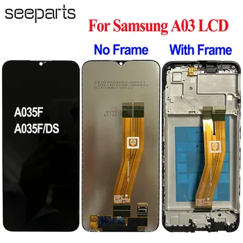 Тествано Работи За Samsung Galaxy A03 LCD дисплей с сензорен екран Дигитайзер възли За Samsung A035F A035F/DS Дисплей