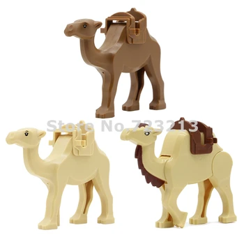 Това е една Продажба на Пустинята Камила Принцът на Персия сладкиш от маслено тесто Животно Вълк Леопард Строителни Блокове Модел Тухли Играчки За Деца POGO1049