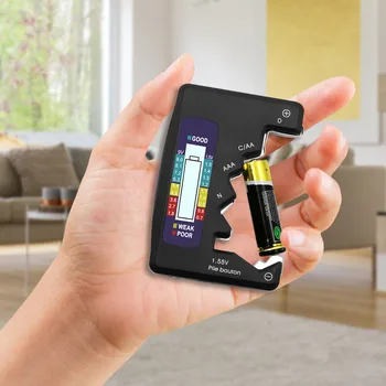 Универсален Тестер за Батерии с LCD Дигитален Тестер за Капацитет на Батерията 1,55 Детектор На Капацитета на Батерията Инструмент за Диагностика