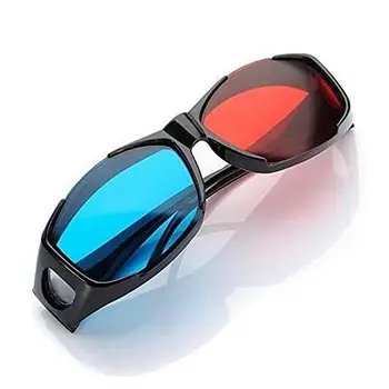 Универсални 3D Пластмасови Очила / слънчеви очила / червен Син Син 3D Стъклен Анаглиф За Съраунд Анаглифа ТВ Филм DVD Играта