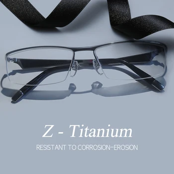 Японската Марка Очила Титанов Полуободковые Очила За Късогледство Дограма Свръхлеки Мъжки Слънчеви Очила За Четене На Рецепта Компютърни Gafas