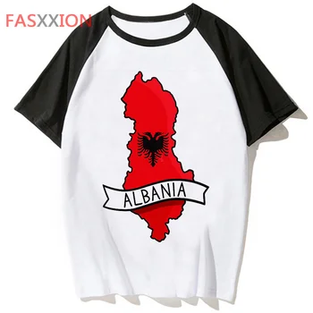 албания тениска тениска тениска мъжки облекла в стил харадзюку градинска мъжка тениска в стил хоп топ хип забавен за