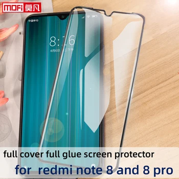 защитно фолио за екрана xiaomi redmi note8 pro от закалено стъкло redmi note 8 защитно фолио за стъкло 9H 2.5 D Mofi пълно покритие премия