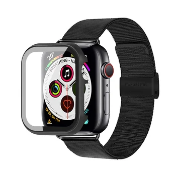 каишка + калъф За Apple watch band 44 мм 40 мм 42 мм 38 мм гривна pulseira каишка за часовник калъф за колан applewatch 4 3 5 SE 6