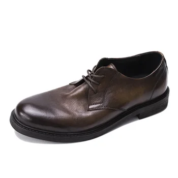 мъжки бизнес и ежедневни мъжки обувки от волска кожа подметка мъжки обувки за сватба