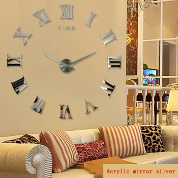 нови стенни часовници reloj de pared декорация на дома, 3d акрилни специални сам етикети Хол Игла