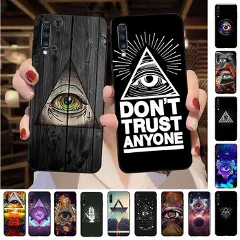 пирамида на очите символ на илюминатите Тънък Калъф За Телефон Samsung Galaxy A50 A52 A21S A20 A20E A32 A12 A30S A40 A51 A71 A70 A7 A8 Седалките