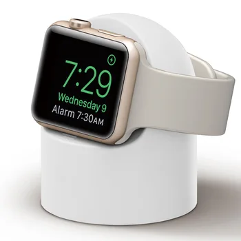 силиконов държач зарядно за Apple Watch 6 5 4 3 2 1 SE iWatch каишка държач зарядно устройство 44 мм 40 мм 42 мм 38 мм Аксесоари за Apple Watch