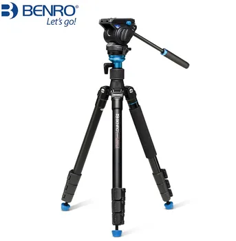 статив benro A2883FS4/A1883FS2C фотографска камера за видео глава за монопод хидравлична демпфирующая корона