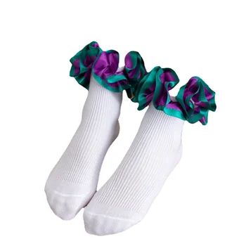 чорапи за момичета, детски чорапи, бебешки чорапи, принцеси с големи листа, танцови чорапи