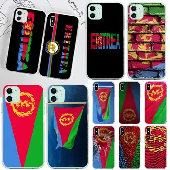 YJZFDYRM Национален Флаг Eritreans Мек Гумен Калъф за Телефон iPhone 11 12 13 14 pro XS MAX 8 7 6 6S Plus X 5S SE 2020 XR калъф