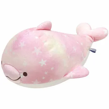 Новият Сладък Jinbe San Звездното Небе Серия Розови Перли Цвят Делфин Меки Плюшени Животни Играчка Кукла 25 см скъпи Подаръци За Деца