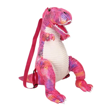 Чанта с динозавром, нова раница за родители и деца, на хладно cartoony голяма раница с динозавром, детски плюшен чанта